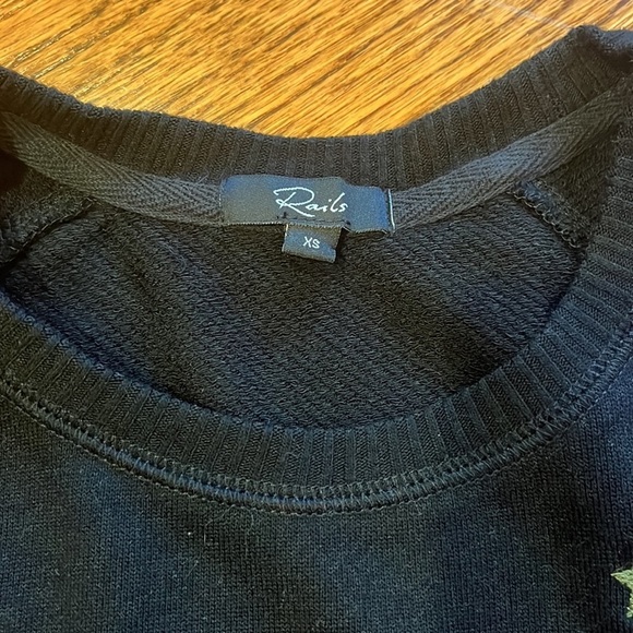 Rails Women’s Jet Black Star Matching Set Size XS - Picture 3 of 11